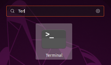 Choose Terminal