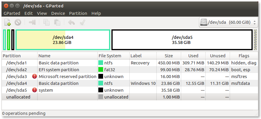 gparted-system-partition-created.png