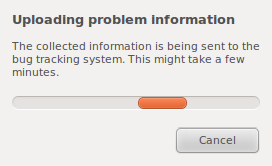 Apport uploading the problem information