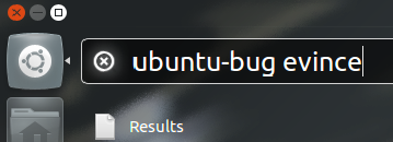 Filing a bug with the “Run Command” screen