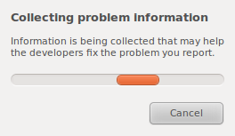 Apport collecting information about the bug