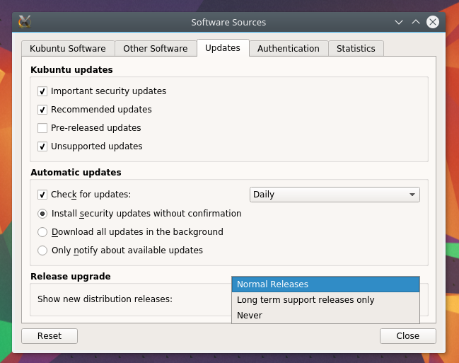 Kubuntu 16.04 to 16.10 Upgrade